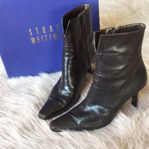 Stuart Weitzman brown booties